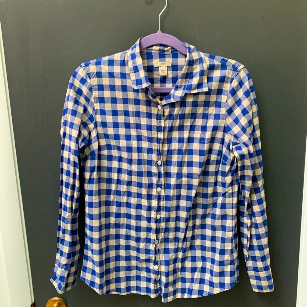 J. Crew Women’s Plaid Button Down Shirt Size 4